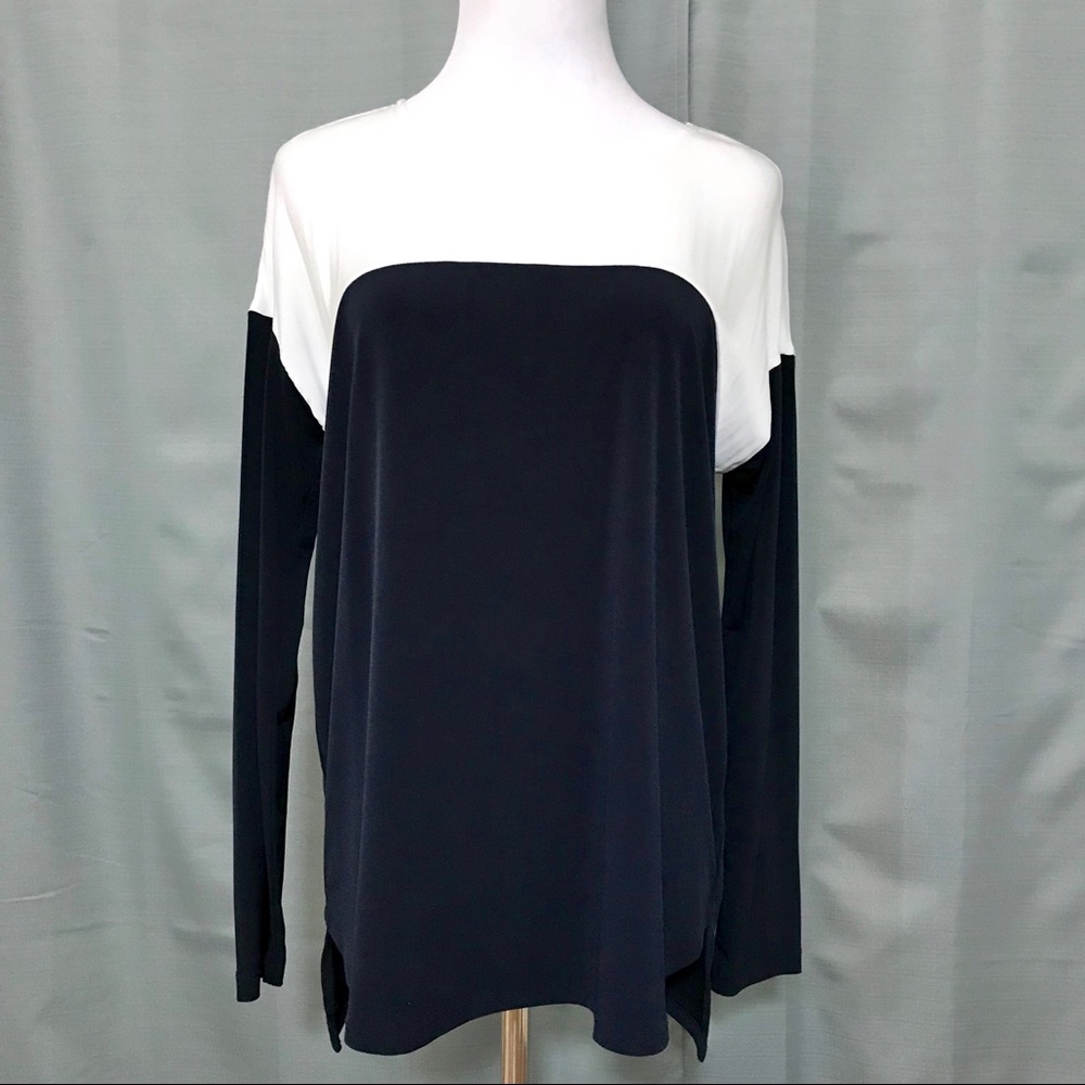 Adrienne Vittadini color block top. NWOT